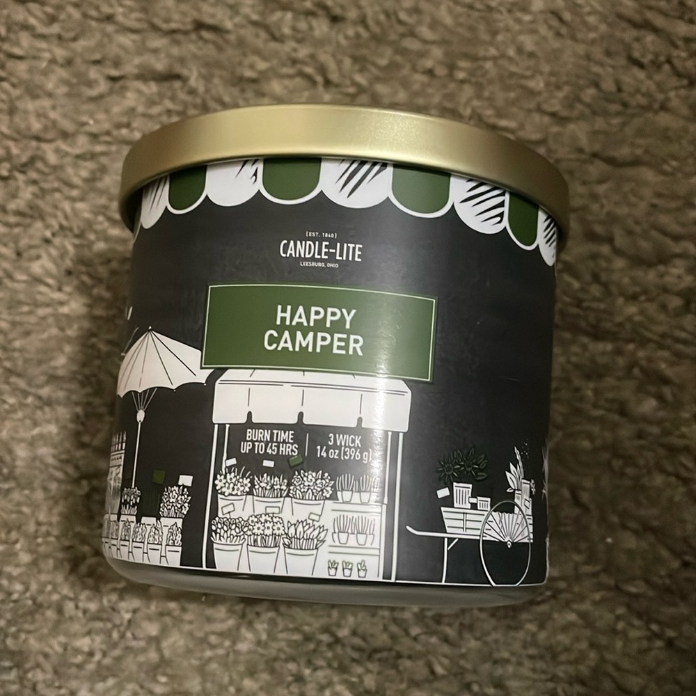 happy camper candle-lite candle